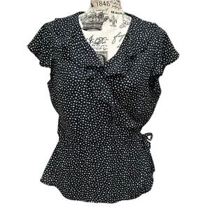 Banana Republic Wrap Blouse Womens Small